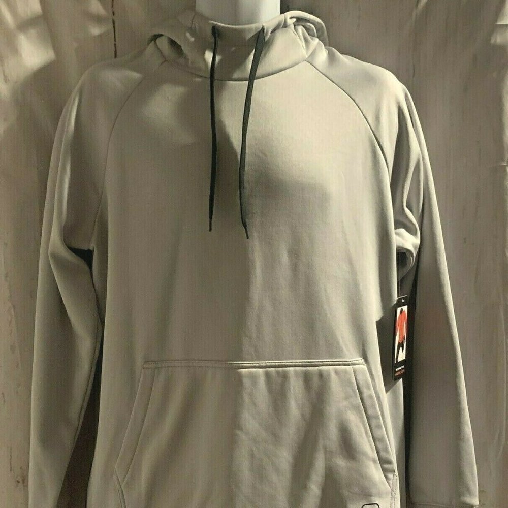 AND1 Mens Active Pivot Basketball Hoodie Pullover Size M Light Gray
